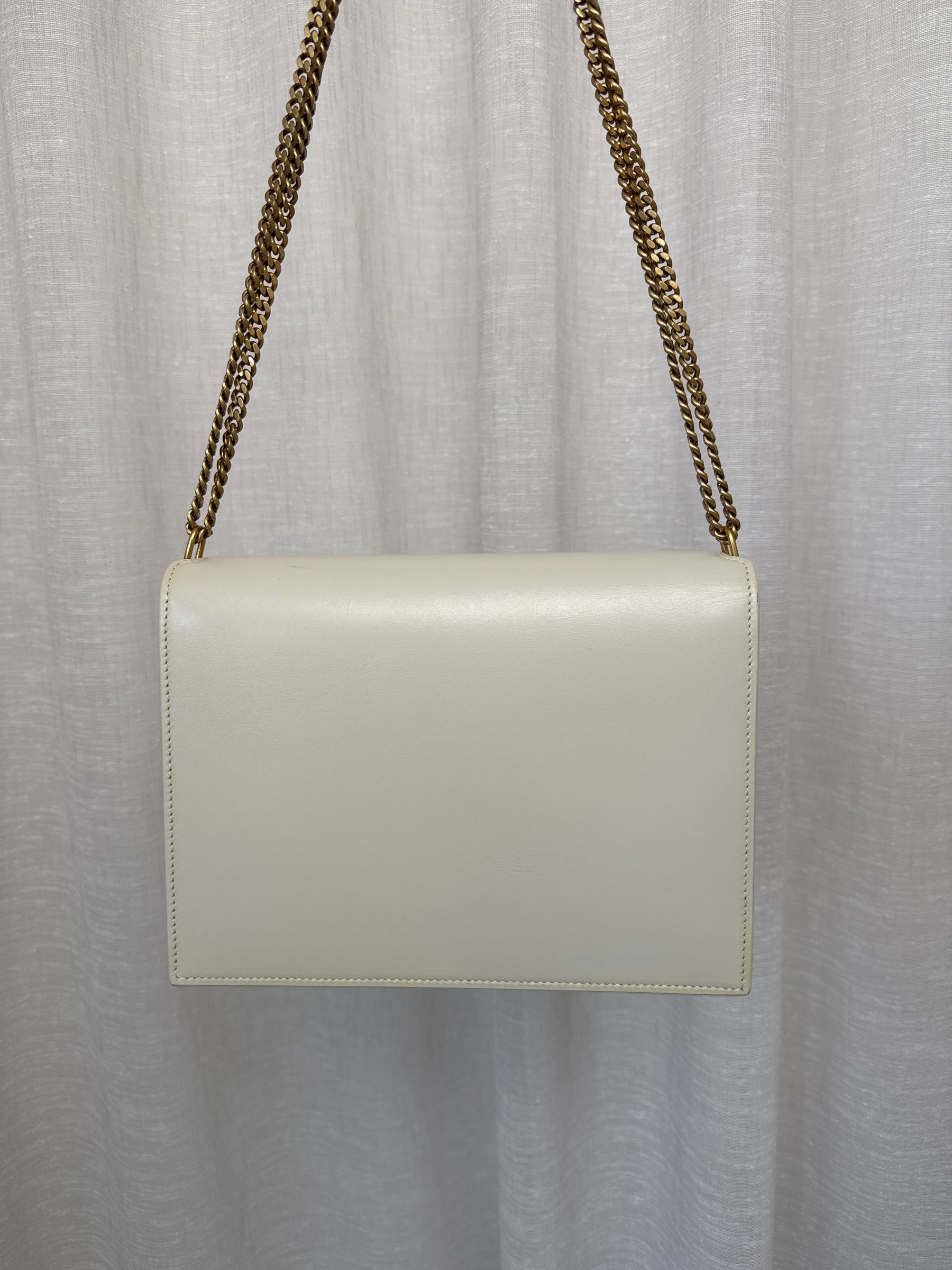 Saint Laurent Stone Leather Cassandra Envelope Chain Bag