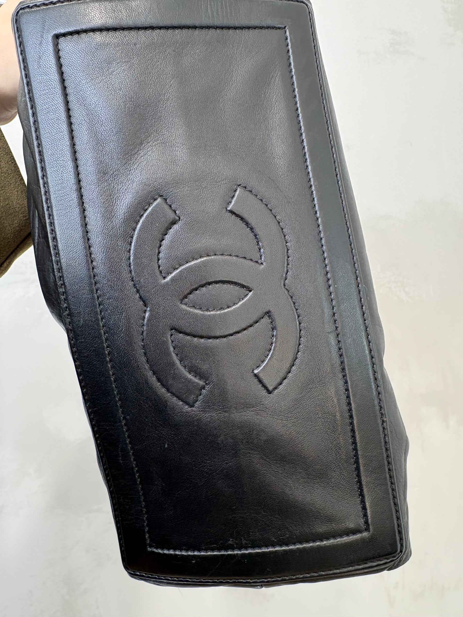 Chanel Black Leather Coco Cocoon Tote