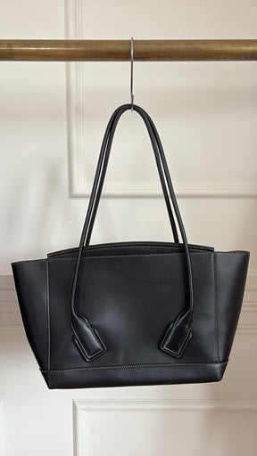 Bottega Veneta Black Leather Arco Shoulder Bag