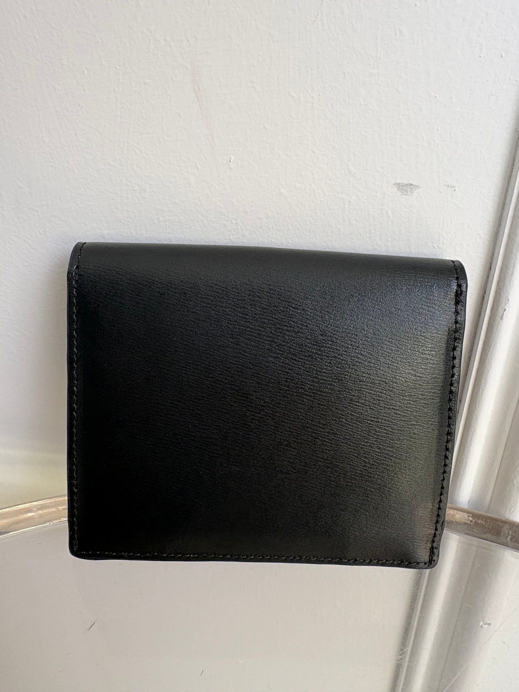 Totême Black Leather Coin Purse