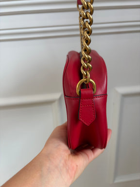 Gucci Small Marmont Bag In Red