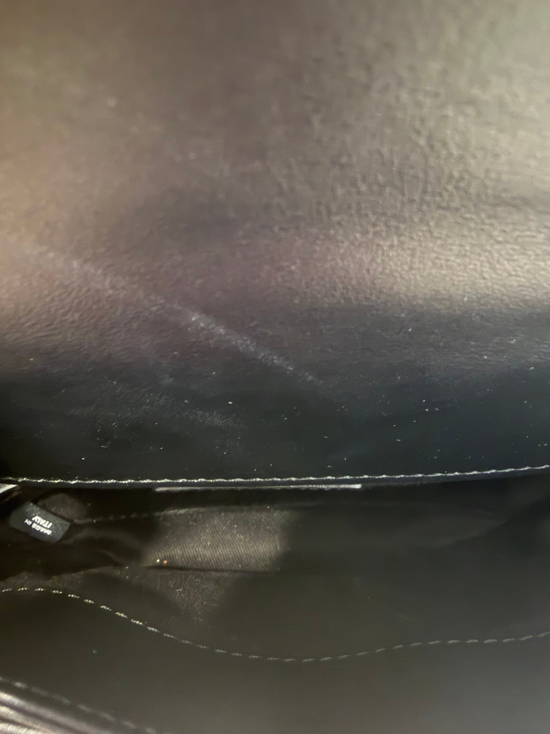 Chanel Unifrom Black Lambskin Leather Waist Bag