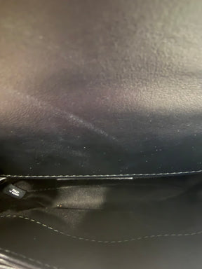 Chanel Unifrom Black Lambskin Leather Waist Bag
