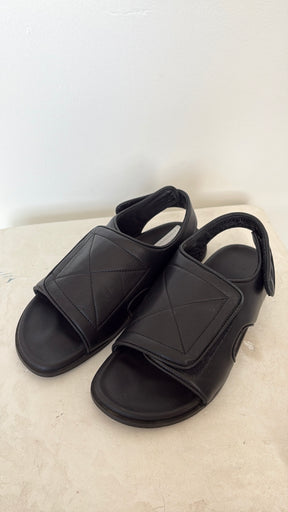 bassike Wide Strap Padded Sandal Black, 39