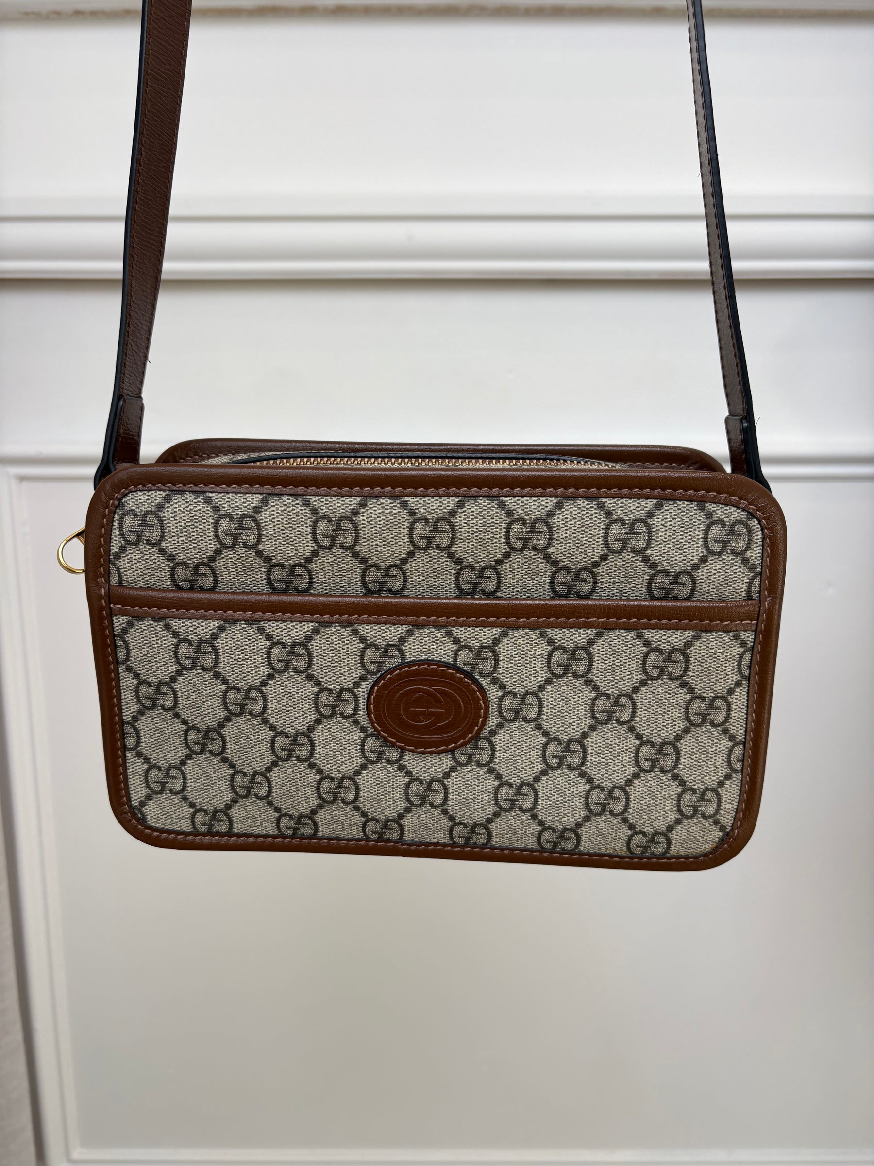 Gucci Monogram Coated Canvas Crossbody bag