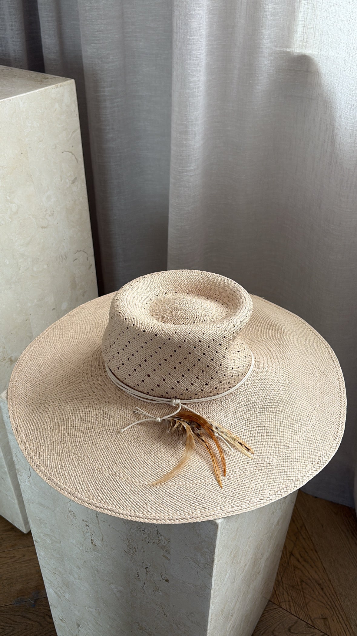 Zimmermann Spotted Vent Crown Sun Hat, Small