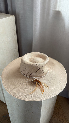 Zimmermann Spotted Vent Crown Sun Hat, Small