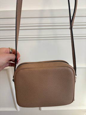 Gucci Grained Leather Disco Soho Bag Beige