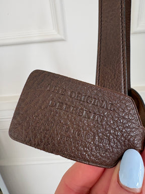 Prada Chocolate Brown Leather Hobo Bag