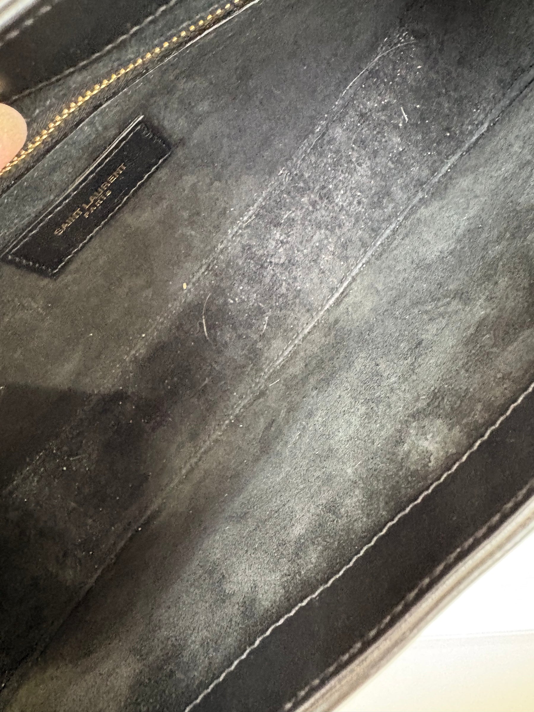 Saint Laurent Black Leather Lé 5 á 7 Shoulder Bag