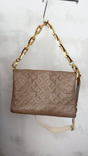 Louis Vuitton GM Coussin Bag In Taupe