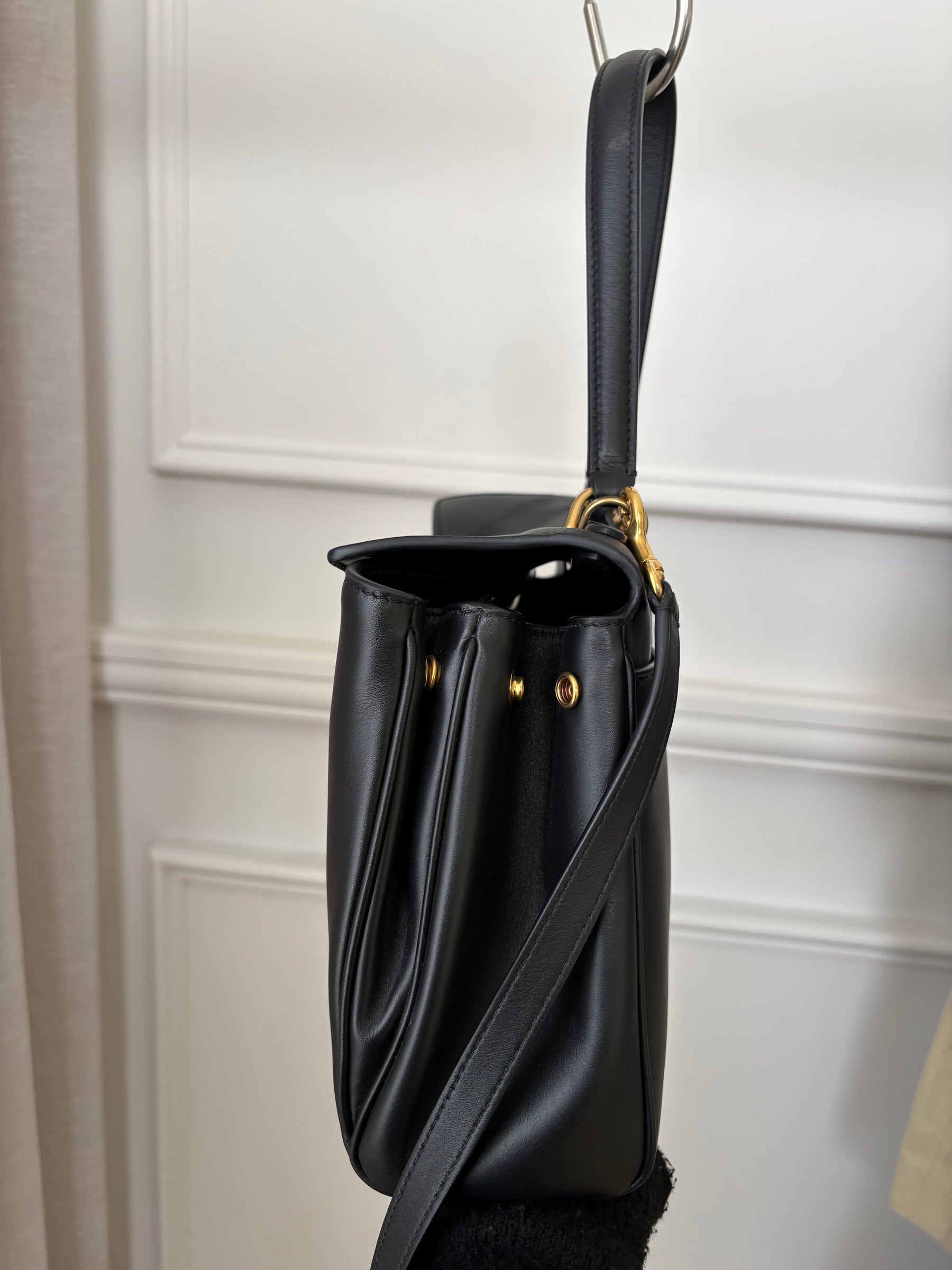 Balenciaga Small Black Rodeo Shoulder Bag