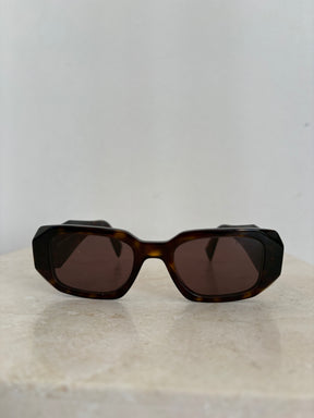 Prada Tortoiseshell Symbole Sunglasses