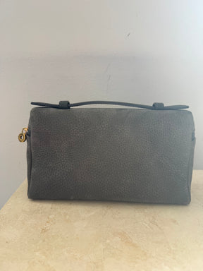 Loro Piana Charcoal Nubuck L19 Clutch