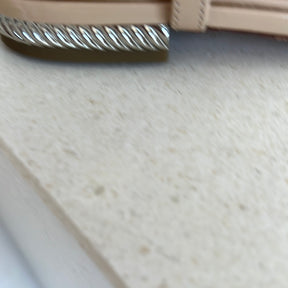 Chanel Nude Pearl Detail Sandals, 37.5