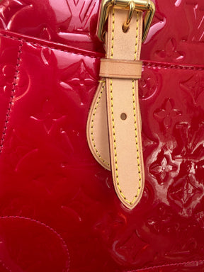 Louis Vuitton Red Vernis Leather Summit Drive Bag
