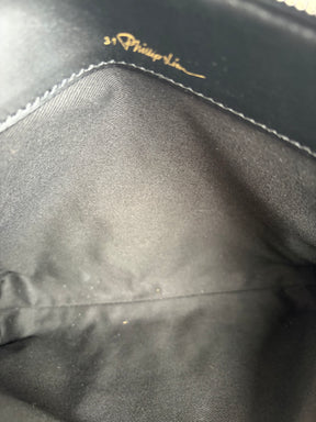 Phillip Lim Black Shearling Fur Zipped Pouch