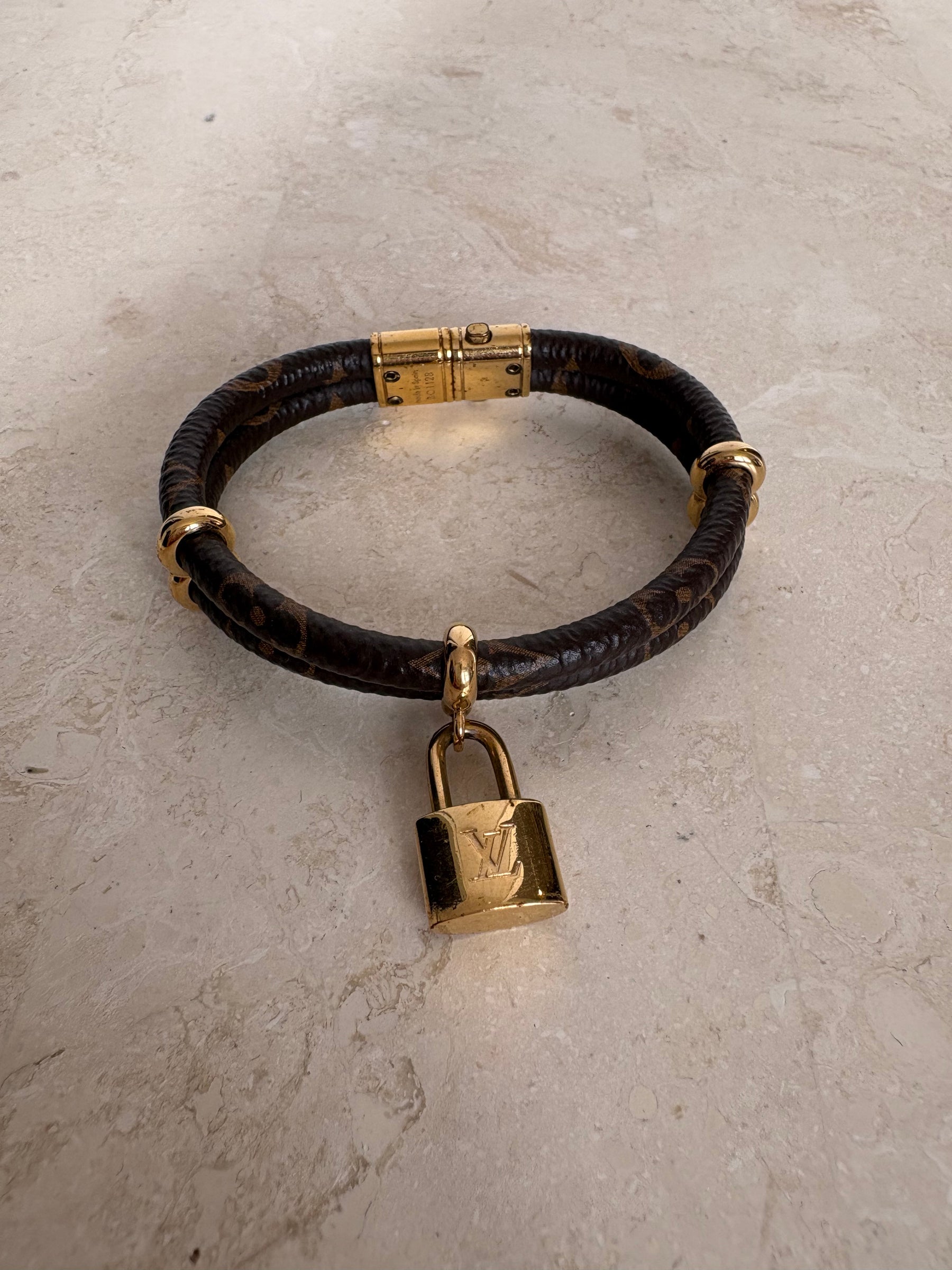 Louis Vuitton Canvas Monogram Keepit Bracelet