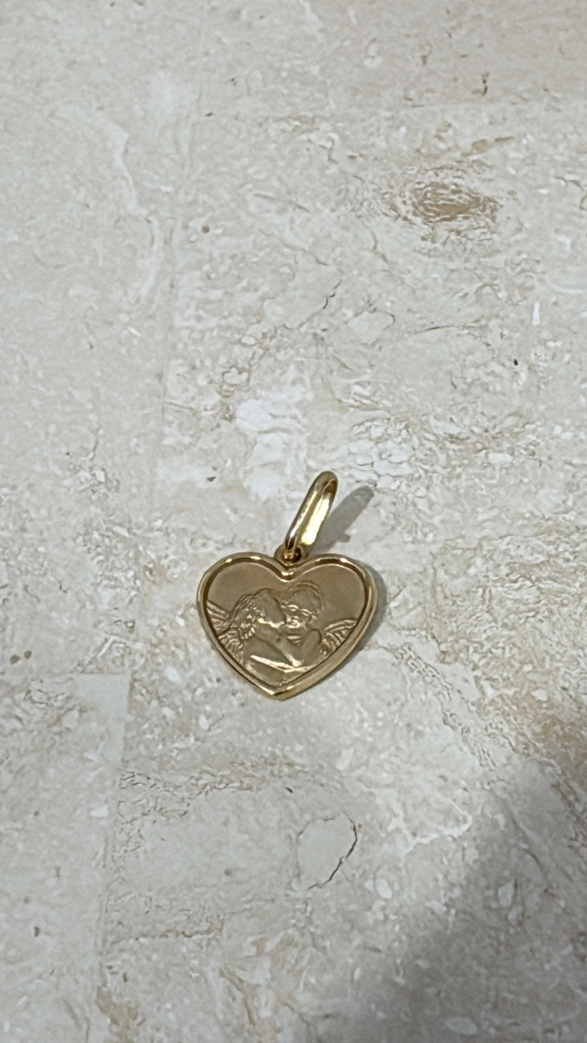 Baby Anything Ti Amo Angels Pendant 14k Yellow Gold