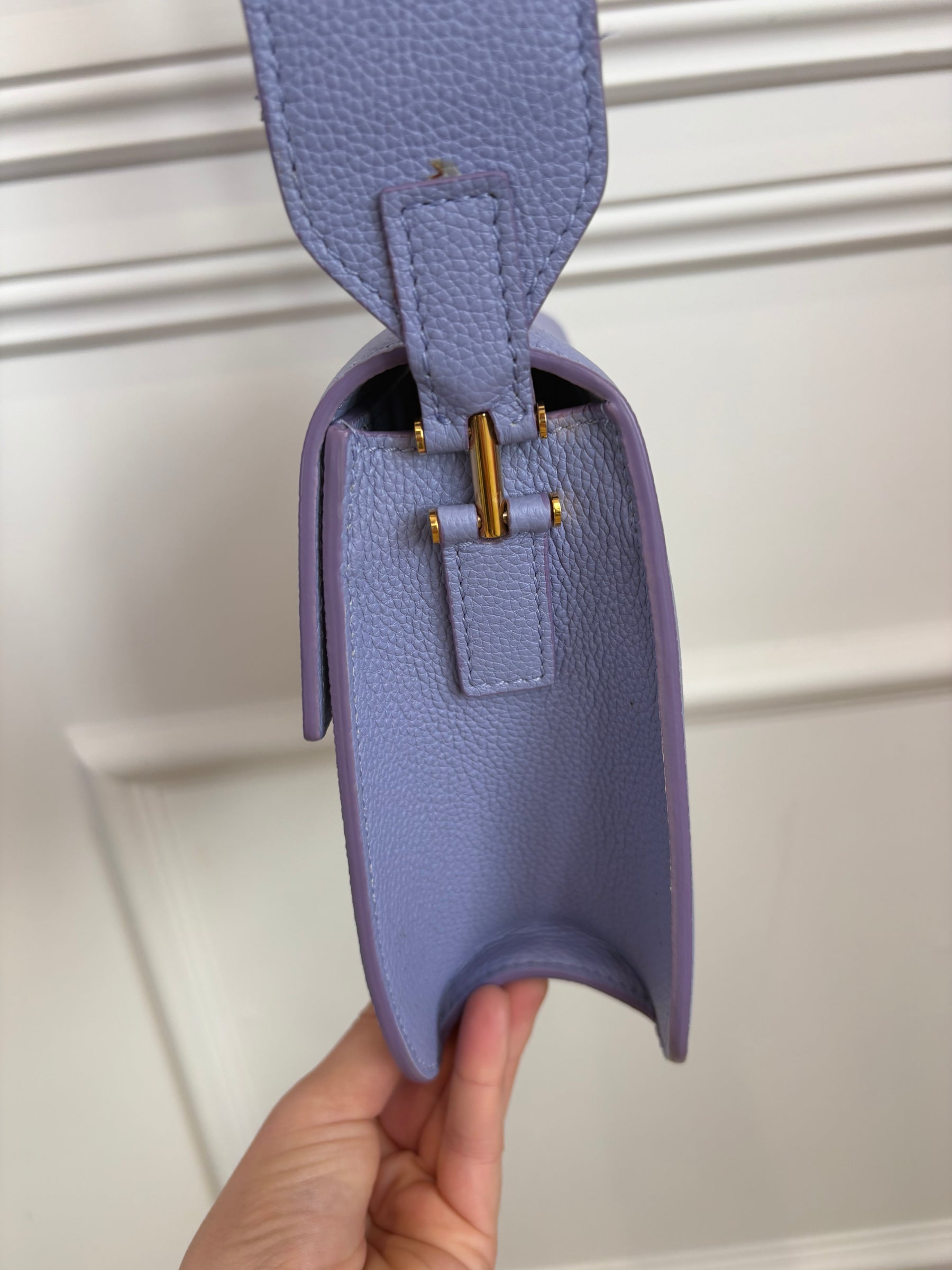 Tom Ford Lilac Leather T Bag