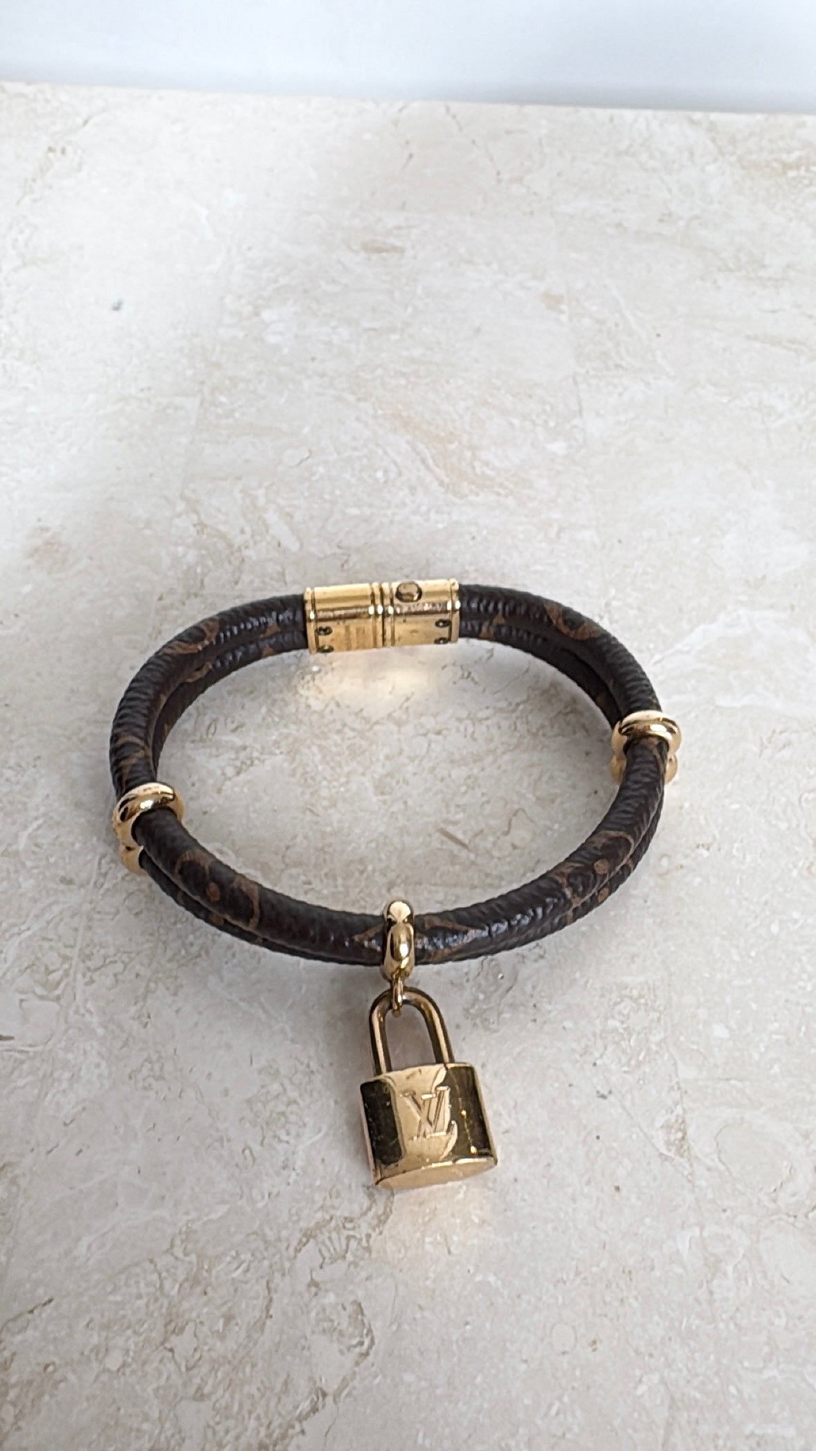 Louis Vuitton Canvas Monogram Keepit Bracelet