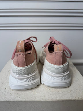 Alexander McQueen Pink Canvas Chunky Sneaker, 35.5 D