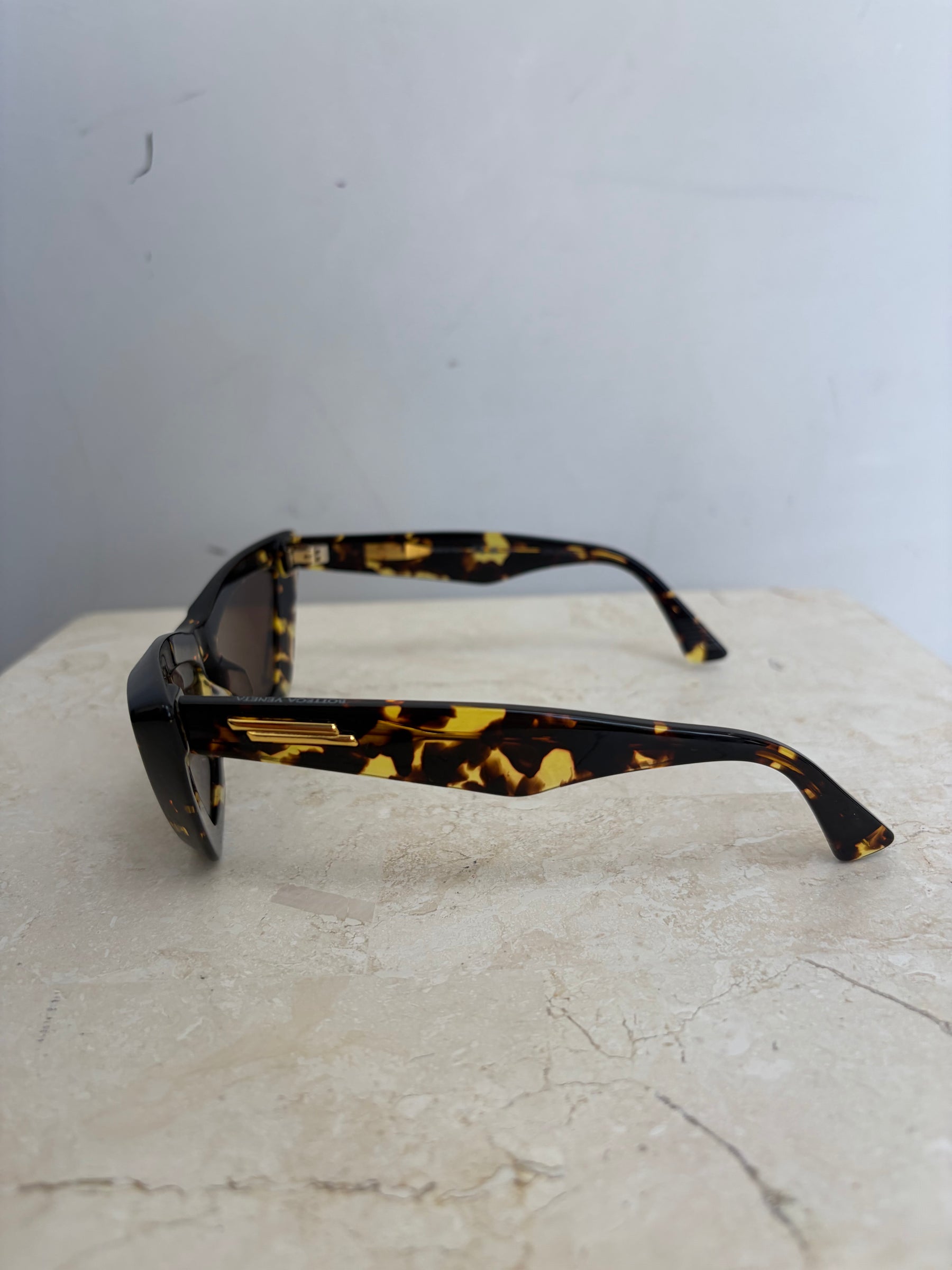 Bottega Veneta Tortoishell Cat Eye Sunglasses