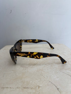 Bottega Veneta Tortoishell Cat Eye Sunglasses