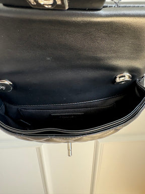 Chanel Black Leather Uniform Belt Bag