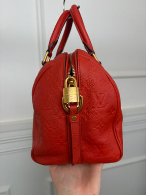 Louis Vuitton Terracotta Empreinte Leather Speedy 25