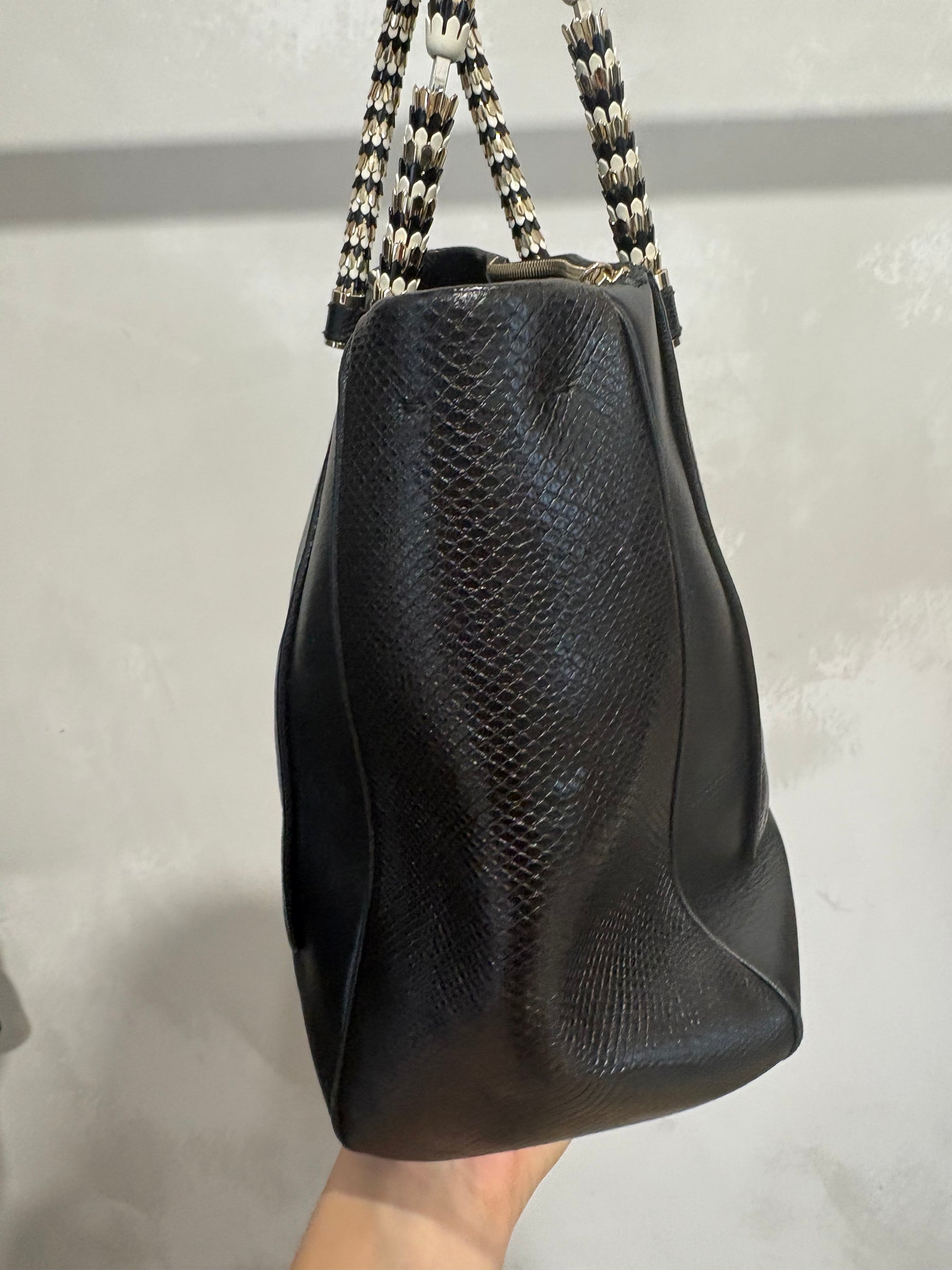 Bvlgari Serpenti Tote Bag  Snake Skin And Leather
