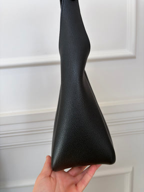 Prada Black Leather Dynamique Shoulder Hobo Bag