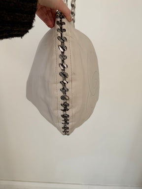 Chanel Calfskin Modern Chain Hobo White handbag, 2006