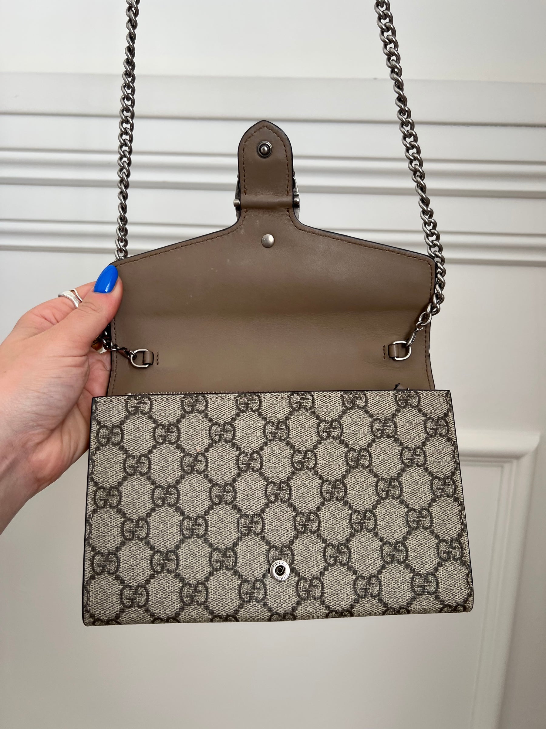 Gucci Dionysus GG Supreme Wallet on Chain