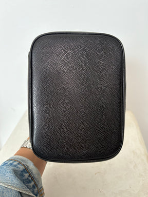 Chanel Black Caviar Leather Vanity Case
