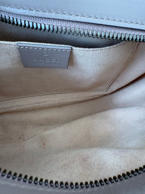 Gucci Dark Beige Chevron Quilted Marmont Camera Bag