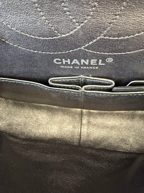 Chanel Pewter Crinkle Leather Reissue 2.55 Flap