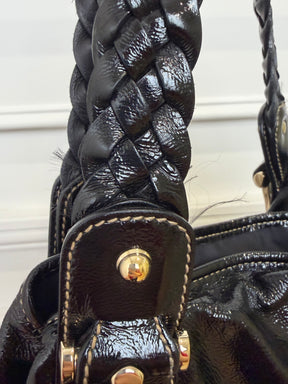 Gucci Black Patent Leather Pelham Shoulder Bag