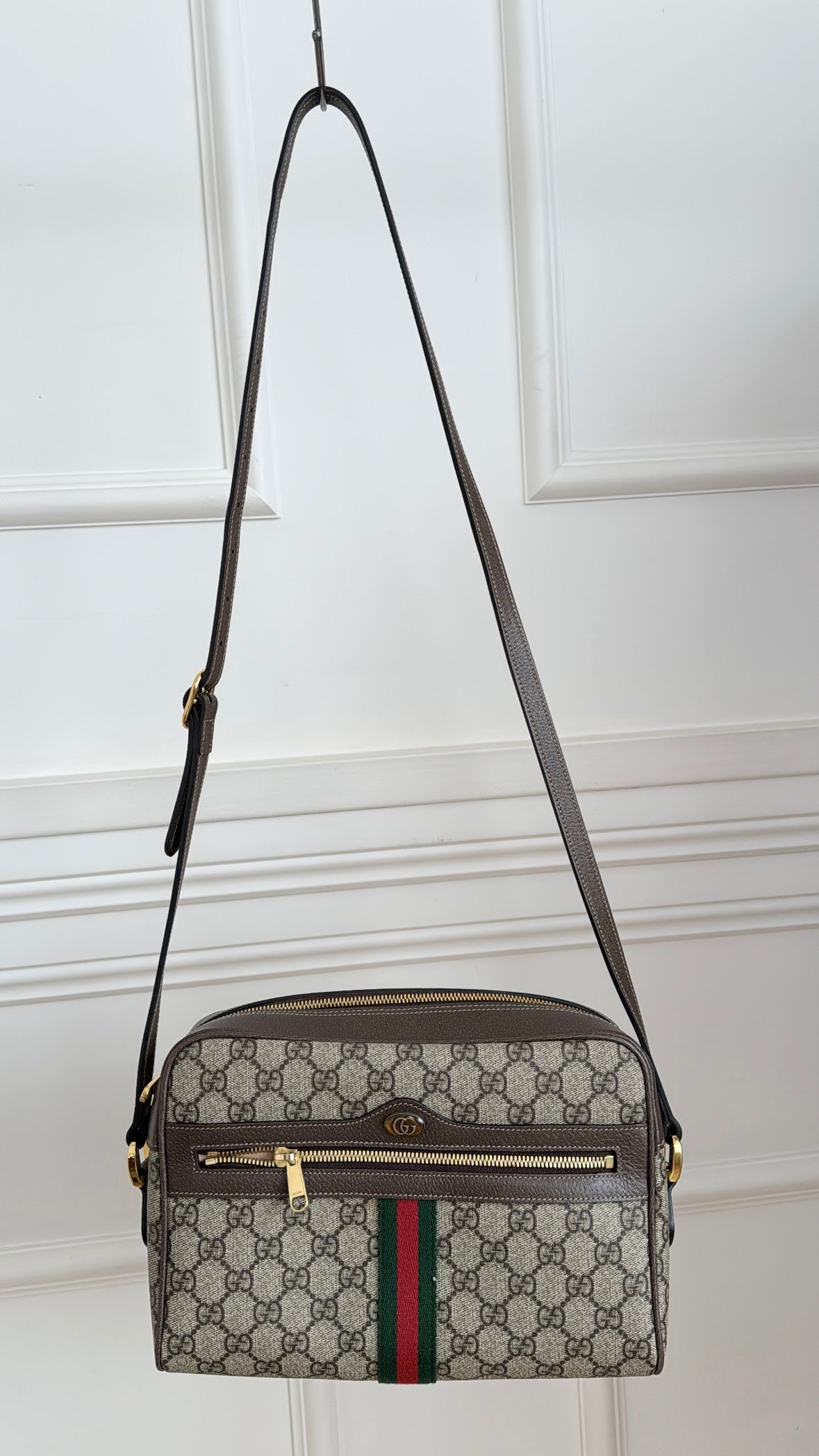 Gucci Supreme Monogram Large Ophidia Camera Bag