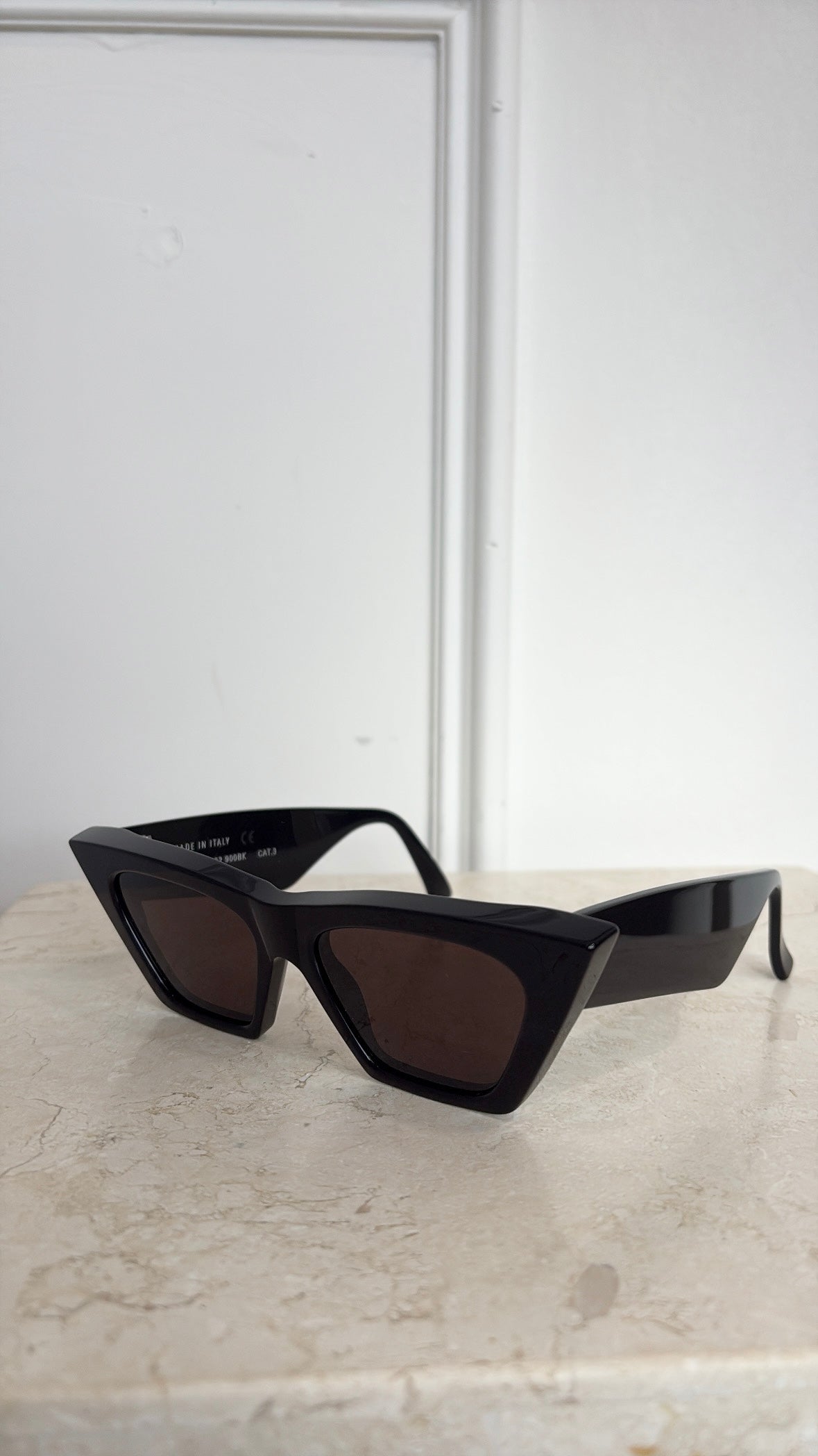 Phoebe Philo Black Peak Cat Eye Sunglasses