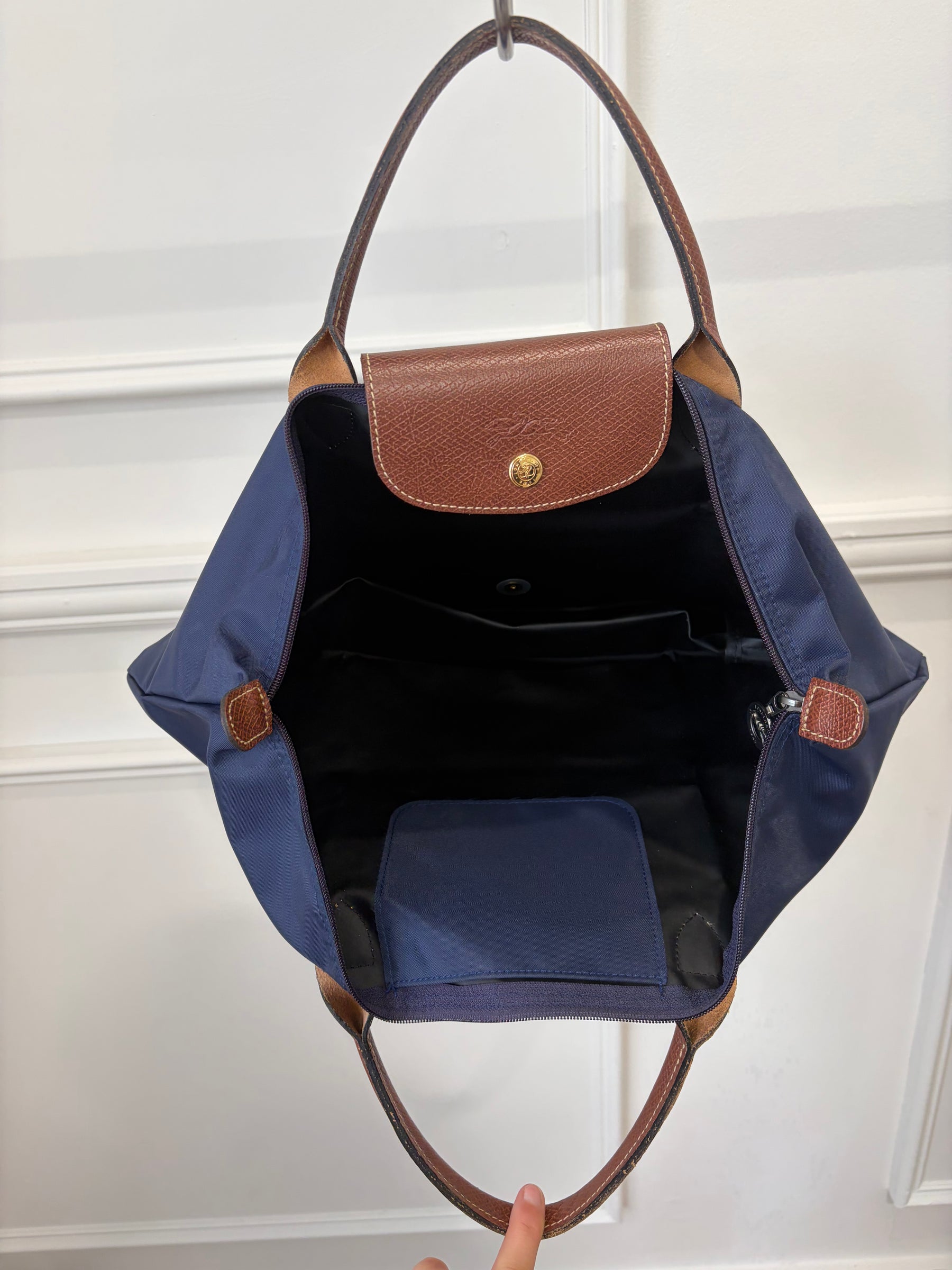 Longchamp Navy Le Pliage Tote Bag