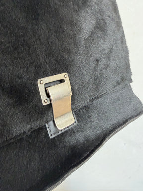 Proenza Schouler Black Ponyhair Ps1 Clutch