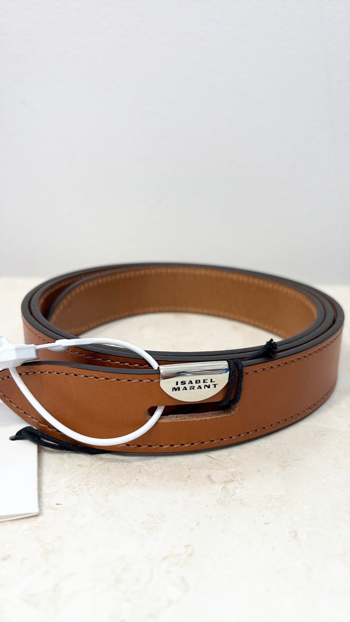 Isabel Marant Tan Leather Lecce Belt, L