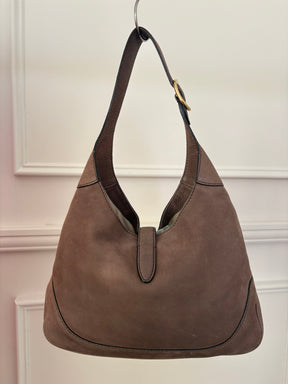 Gucci Taupe Nubuck Jackie Bag