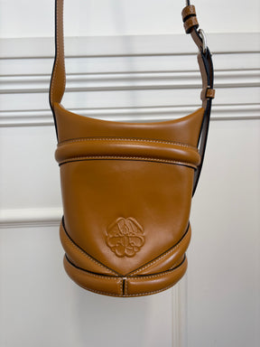 Alexander McQueen Tan Leather 'Curve' Bag