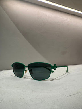 Bottega Veneta Green Style Aviator Sunglasses