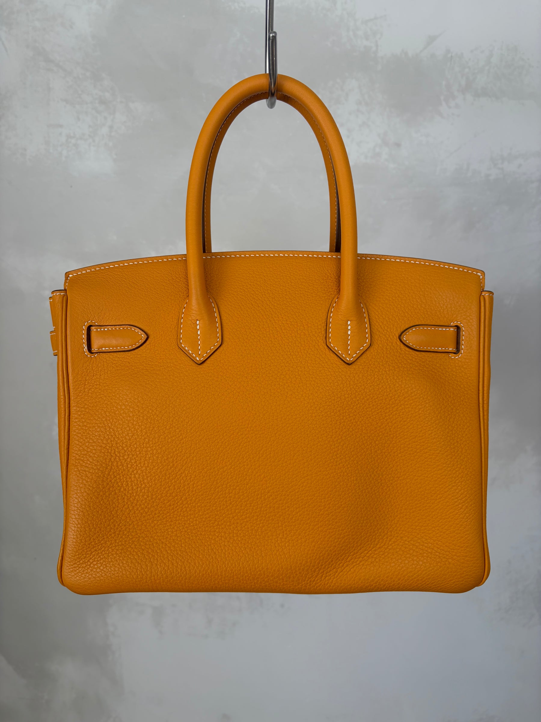 Hermès Marigold Togo Leather Birkin 30 with Gold Hardware