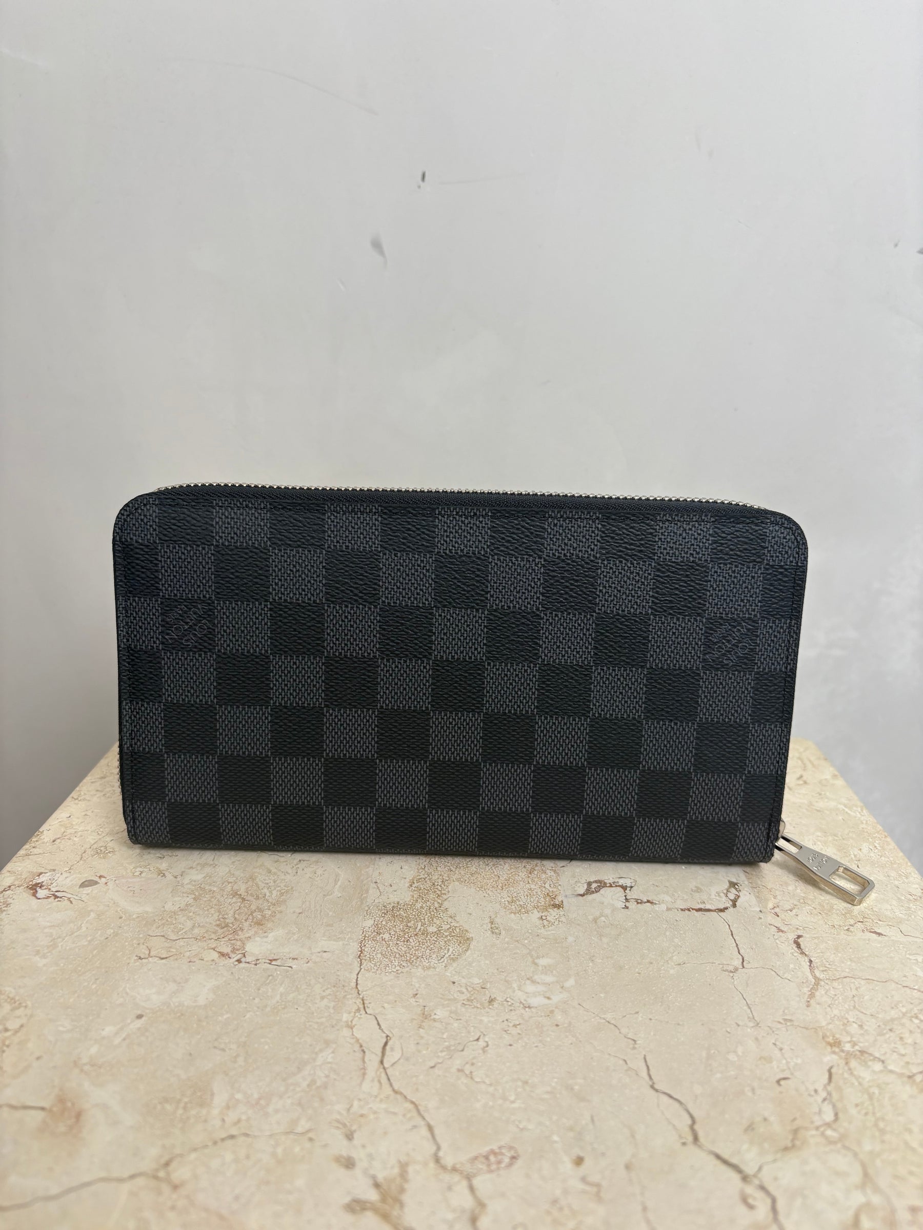 Louis Vuitton Damier Graphite Travel Wallet *monogrammed S.G*
