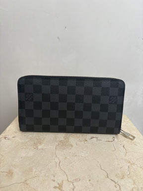 Louis Vuitton Damier Graphite Travel Wallet *monogrammed S.G*