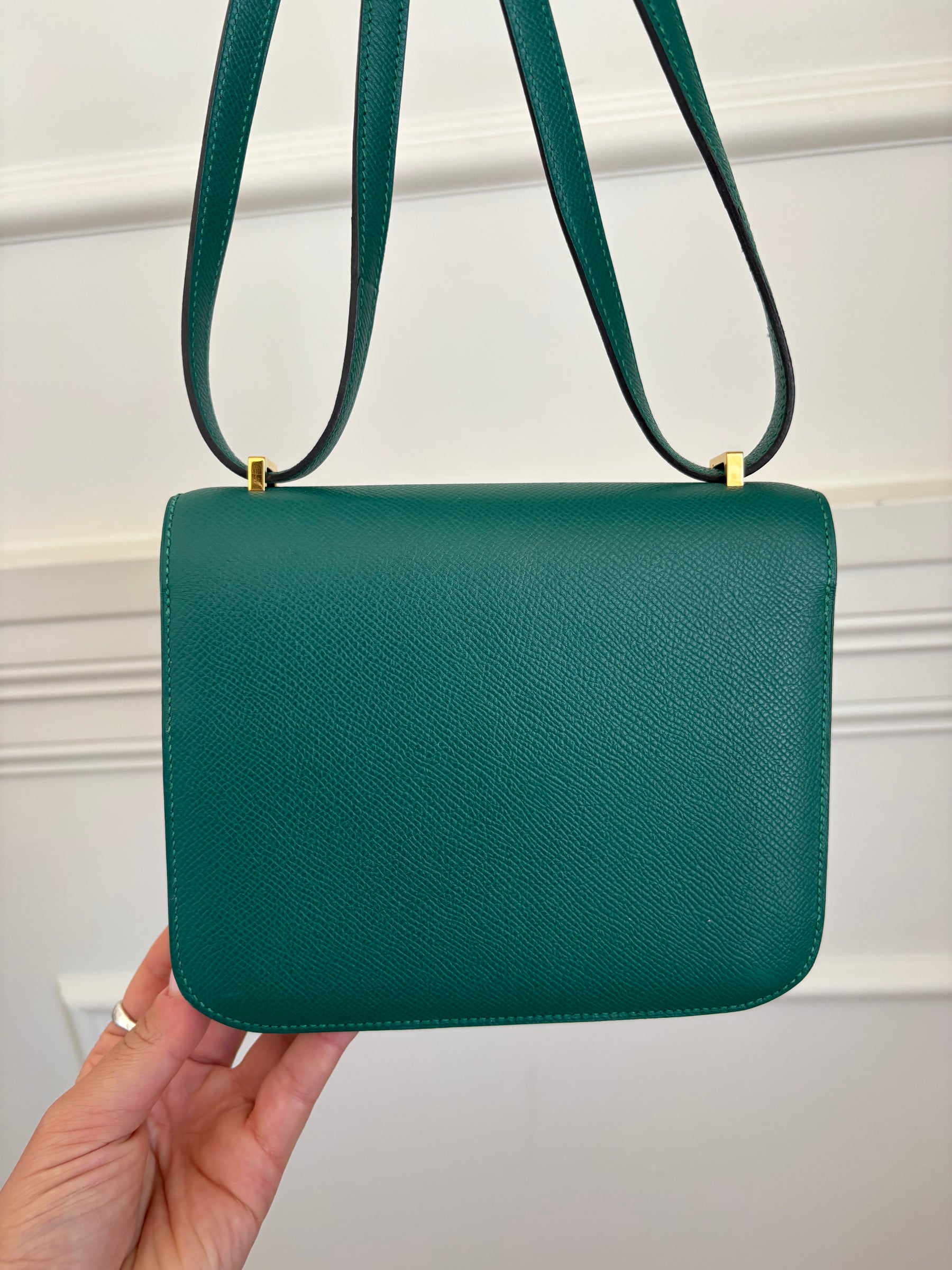Hermès Constance 18 in Malachite Epsom Leather